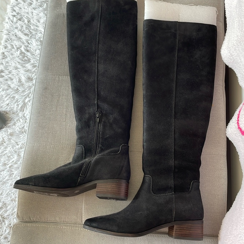 Lucky Brand black riding boots